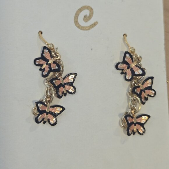 Lightshine Sea Gems Butterfly Dangle Earrings - Picture 1 of 4